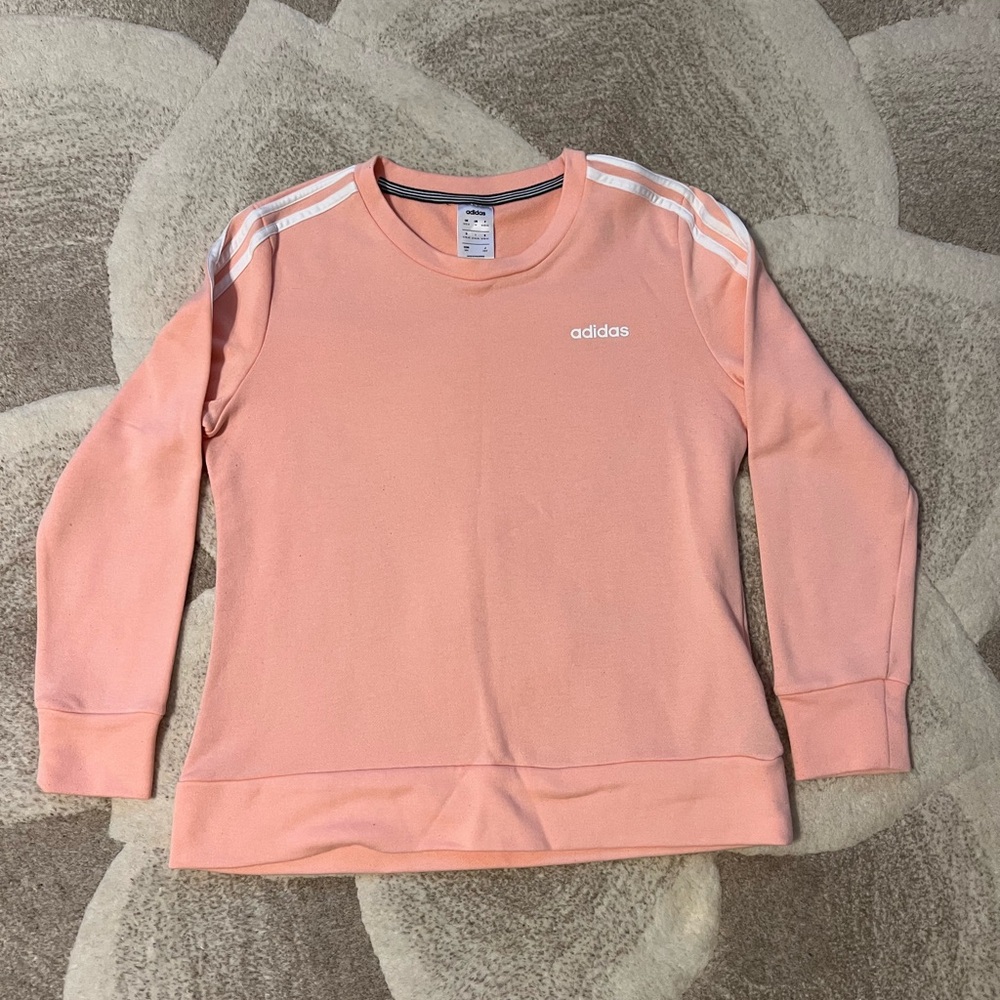 Adidas Women's Peach Crew Neck Sweatshirt